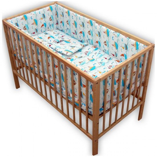 Lenjerie patut Hubners Vaporase 5 piese Albastru