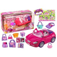 Figurina pisicuta cu masinuta decapotabila Kitty Club