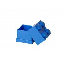 Mini cutie depozitare LEGO 2x2 - Albastru inchis