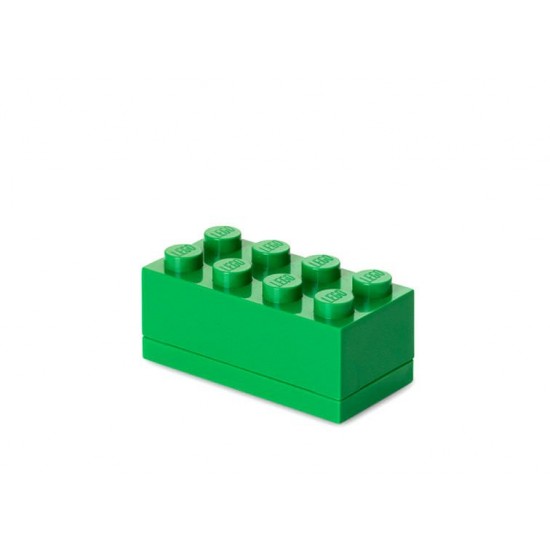 Mini cutie depozitare LEGO 2x4 - Verde inchis