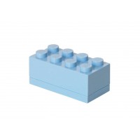 Mini cutie depozitare LEGO 2x4 - Albastru deschis