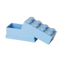 Mini cutie depozitare LEGO 2x4 - Albastru deschis
