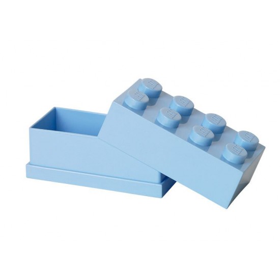 Mini cutie depozitare LEGO 2x4 - Albastru deschis