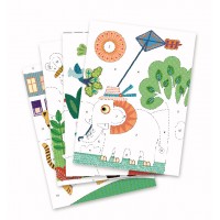 Nisip colorat Djeco Animale pentru copii