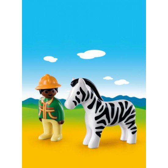 Padurar cu zebra - Playmobil