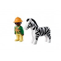 Padurar cu zebra - Playmobil