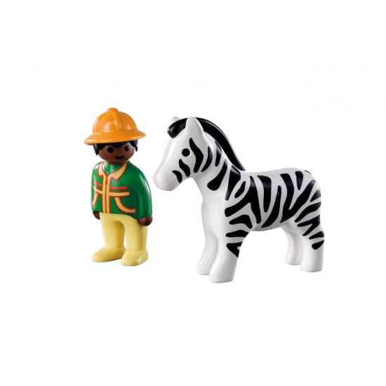 Padurar cu zebra - Playmobil
