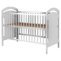 Patut copii din lemn Hubners Anita 120x60 cm Alb