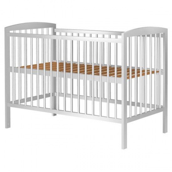 Patut copii din lemn Hubners Anzel 120x60 cm Alb