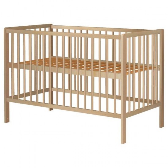 Patut copii din lemn Hubners Dominic 120x60 cm Natur