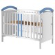 Patut copii din lemn Hubners Hansell 120x60 cm Alb-Albastru
