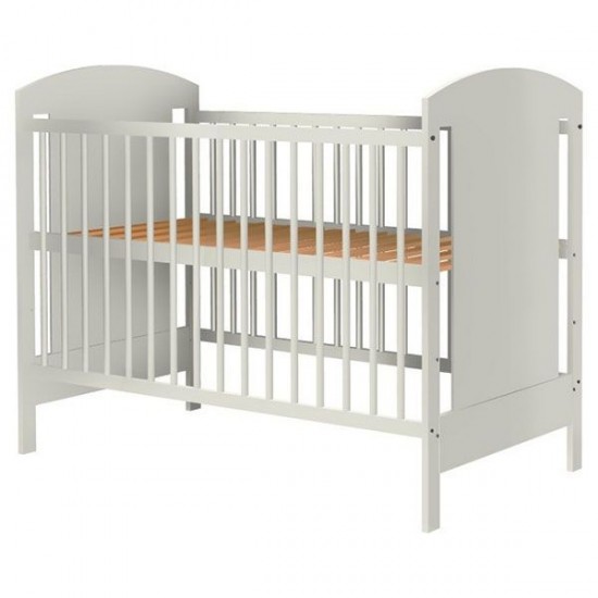 Patut copii din lemn Hubners Kamilla 120x60 cm Alb