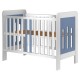 Patut copii din lemn Hubners Sophie 120x60 cm Alb-Albastru