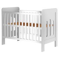 Patut copii din lemn Hubners Sophie 120x60 cm Alb