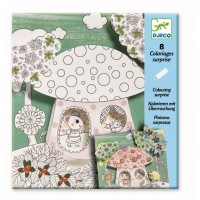 Planse de desenat cu surprize Djeco Thumbalina