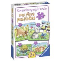 PRIMUL MEU PUZZLE ANIMALE, 2/4/6/8 PIESE