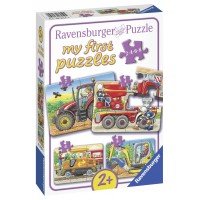 PRIMUL MEU PUZZLE UTILAJE AGRICOLE, 2/4/6/8 PIESE