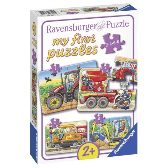 PRIMUL MEU PUZZLE UTILAJE AGRICOLE, 2/4/6/8 PIESE