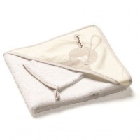 Prosop Baie cu gluga Good Night Bunny - Thermobaby