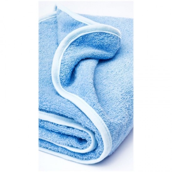 Prosop cu gluga brodata Water Friends 100x100 cm Blue