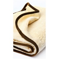 Prosop cu gluga brodata Water Friends 100x100 cm Beige