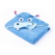 Prosop cu gluga brodata Water Friends 100x100 cm Blue