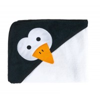 Prosop cu gluga brodata Water Friends 100x100 cm White