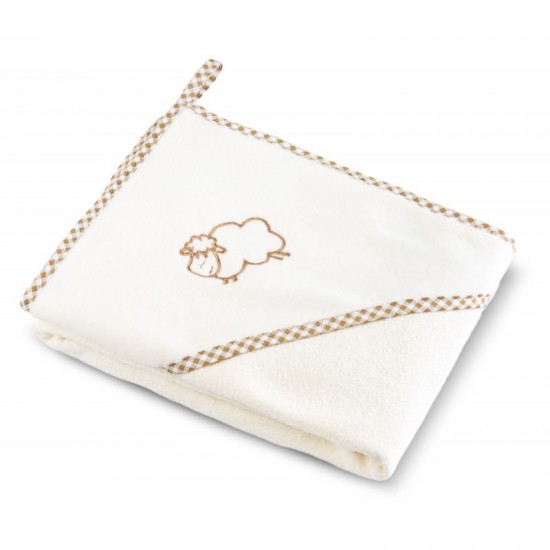 Prosop cu gluga Sheep 80x80 cm Beige