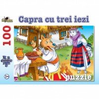 Puzzle 100 piese Capra cu Trei Iezi