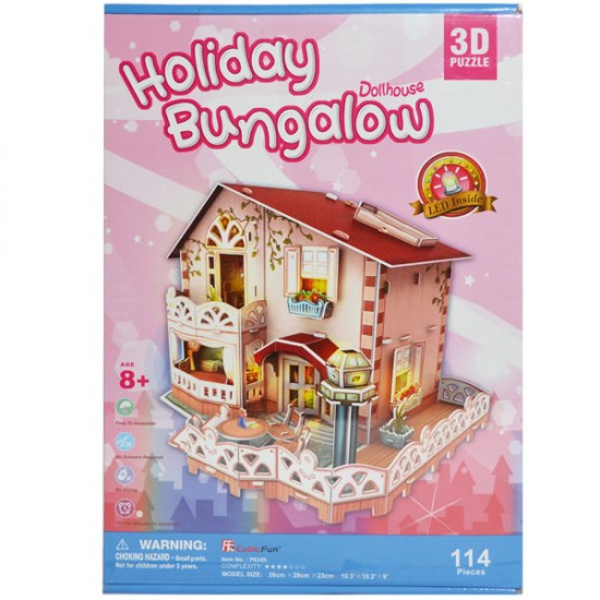Puzzle 3D Casuta Bungalow 114 piese