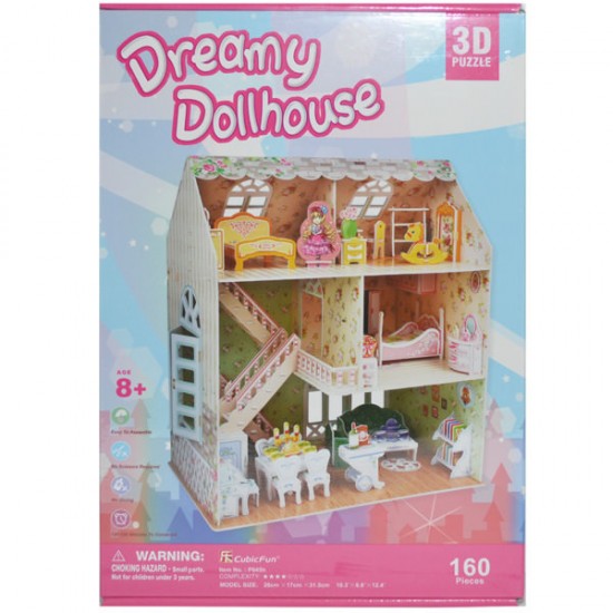 Puzzle 3D Casuta papusilor 160 piese