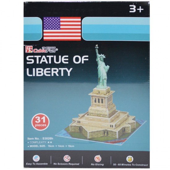 Puzzle 3D Statuia Libertatii 31 piese