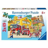 PUZZLE BRIGADA DE POMPIERI, 3x49 PIESE