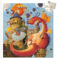 Puzzle Djeco Cavalerul si Dragonul