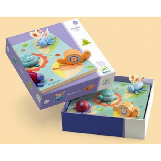 Puzzle Djeco relief Lilo Testoasa si prietenii