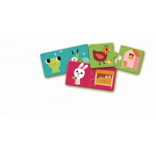 Puzzle duo Djeco Habitat