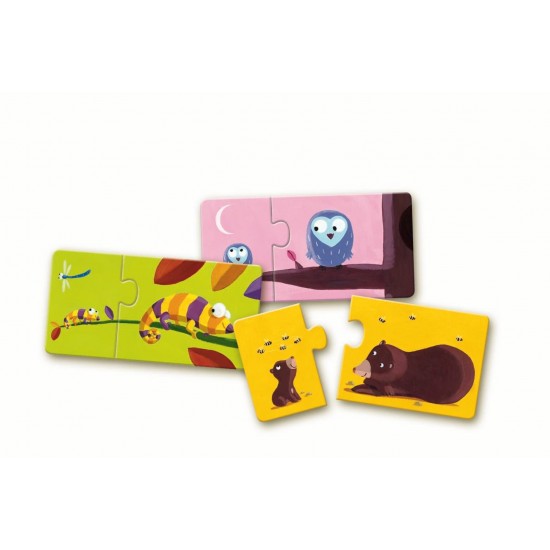 Puzzle duo Djeco Mama si puiul