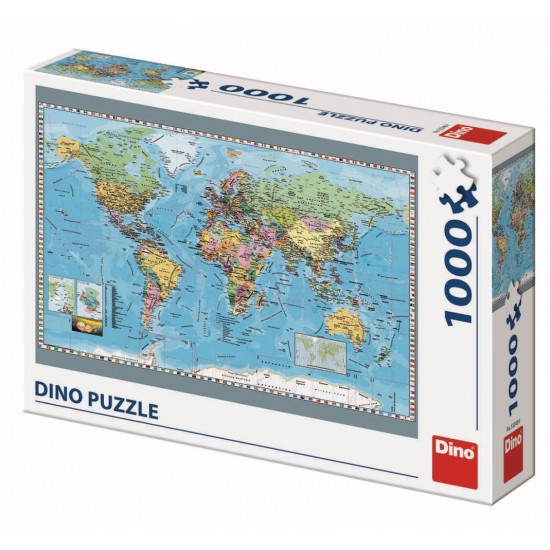 Puzzle - Harta politica a lumii (1000 piese)