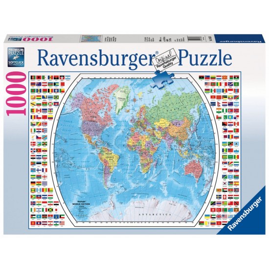 PUZZLE HARTA POLITICA A LUMII, 1000 PIESE