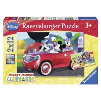PUZZLE MINNIE, MICKEY SI PRIETENII, 2x12 PIESE