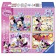 PUZZLE MINNIE MOUSE, 4 BUC IN CUTIE, 12/16/20/24 PIESE