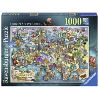 PUZZLE MINUNILE EUROPEI, 1000 PIESE