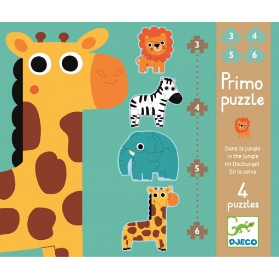 Puzzle progresiv Djeco - In jungla