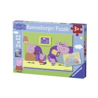 PUZZLE PURCELUSA PEPPA, 2x12 PIESE