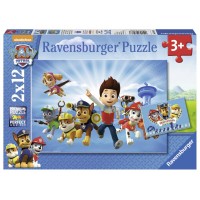 PUZZLE RYDER SI PATRULA CATELUSILOR, 2x12 PIESE