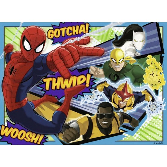PUZZLE SPIDERMAN, 4 BUC IN CUTIE, 12/16/20/24 PIESE