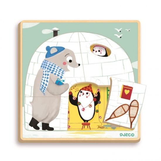 Puzzle straturi - Iglu