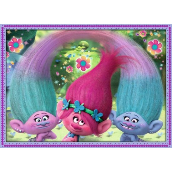 PUZZLE TROLLS, 4x100 PIESE