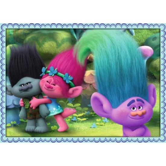PUZZLE TROLLS, 4x100 PIESE
