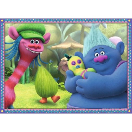 PUZZLE TROLLS, 4x100 PIESE